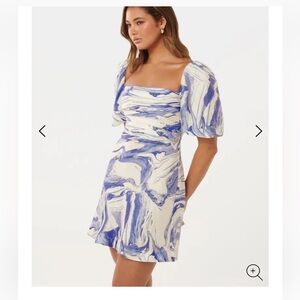 Forever new pull sleeve mini dress
